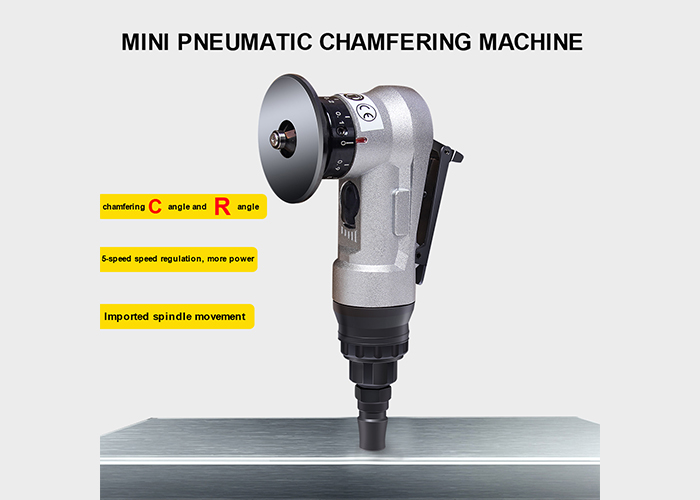 Pneumatic chamfering machine